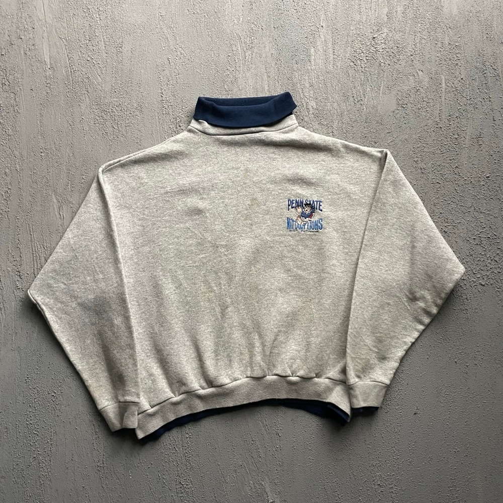 Vintage flintstones Penn State Nittany Lions Sweatshirt Mens XL Gray 90s Freeze